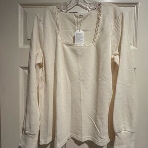 Cream Women's Top